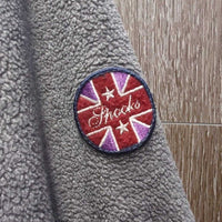 Fleece Jacket, Zipper, High Collar *gc/fair, NO tab, v.clumpy, crinkled collar
