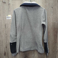 Fleece Jacket, Zipper, High Collar *gc/fair, NO tab, v.clumpy, crinkled collar
