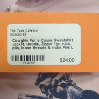 Sweatshirt Jacket, Hoodie, Zipper *gc, rubs, pills, loose threads & rrubs
