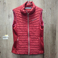 Light Puffy Vest, Zipper *gc, seam & edge rubs & pills, mnr threads, older
