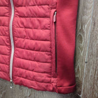 Light Puffy Vest, Zipper *gc, seam & edge rubs & pills, mnr threads, older

