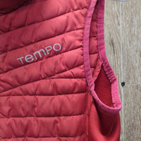 Light Puffy Vest, Zipper *gc, seam & edge rubs & pills, mnr threads, older
