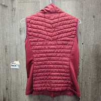 Light Puffy Vest, Zipper *gc, seam & edge rubs & pills, mnr threads, older
