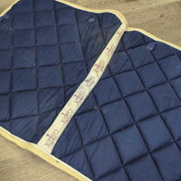 Quilt Dressage Pad, 1x piping *gc, clean, cut tabs, puckers, mnr hair, faded, dirt

