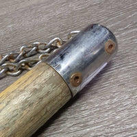 Chain Twitch, Wood Handle *fair, rough, peeling, rust, v.loose cap, older

