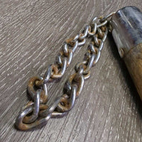 Chain Twitch, Wood Handle *fair, rough, peeling, rust, v.loose cap, older
