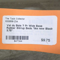Pr Wide Base Rubber Stirrup Beds *like new
