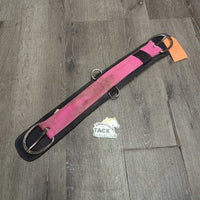 Nylon Neoprene Cinch, d rings, keeper *gc, clean, residue, stained, dirt, rust, cracked liner
