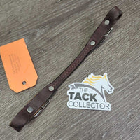 Thick Leather Western Curb - Chin Strap, buckles *vgc, clean, scrapes, dented ends, scratch
