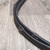 Smooth Leather Reins, Finger Stoppers, buckles *xc/like new, mnr creases, clean, No Stoppers
