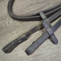 Rubber Reins, stoppers *FAIR, chewed/thin, clean, film, dry, faded, scrapes, slices

