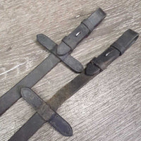 Rubber Reins, stoppers *FAIR, chewed/thin, clean, film, dry, faded, scrapes, slices

