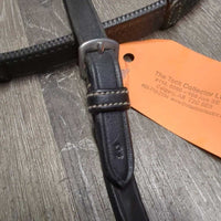 "Chicago" FS Rsd Narrow Notched Rubber Reins *vgc, clean, residue/mnr dirt, dry, 0 stoppers
