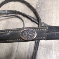 "Chicago" FS Rsd Narrow Notched Rubber Reins *vgc, clean, residue/mnr dirt, dry, 0 stoppers
