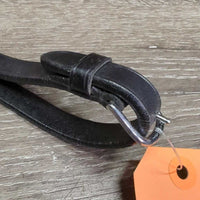 Rubber Lined Reins, Finger Stoppers, Patent Leather *xc, clean
