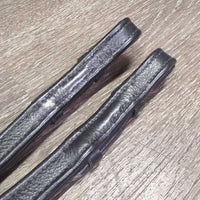 Thick Double-Stitch Padded Smooth Rubber Reins *vgc, clean & dirt, rubs, faded?
