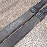 Thick Double-Stitch Padded Smooth Rubber Reins *vgc, clean & dirt, rubs, faded?
