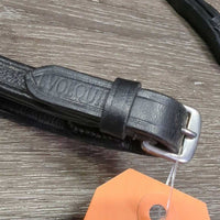 Thick Double-Stitch Padded Smooth Rubber Reins *vgc, clean & dirt, rubs, faded?
