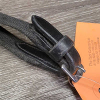 Cotton Web Reins, Finger Stoppers, buckles *vgc, mnr dirt, faded, stains & rubs
