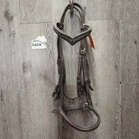 Rsd Bridle, Bling Browband *MISMATCHED, gc, dry, stiff, dirty, v.tight keeper
