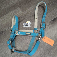 Nylon Halter *gc, older, hair, dingy, mnr dirt, faded, hair, rubs, rust, snags
