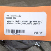 Nylon Halter *gc, mnr dirt, stained, faded, hair, rubs
