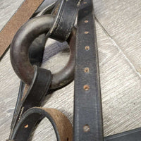 2 Donut Soft Leather Side Reins, snaps *vgc/xc, clean, mnr rubs & scrapes, xholes
