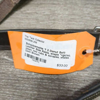 2 Donut Soft Leather Side Reins, snaps *vgc/xc, clean, mnr rubs & scrapes, xholes
