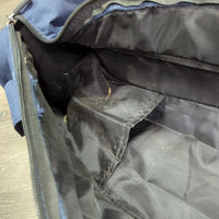 Tall Padded Boot Bag, Shoulder Strap *gc/fair, older, unstitched zipper, v.rubbed/holey edges

