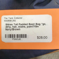 Tall Padded Boot Bag *gc, dirty, hair, stains, paint?film, oxidized
