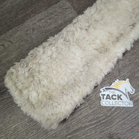 Neoprene Short Girth, 2 els, fleece cover *gc, older, clumpy, dingy, weak velcro, rubs, mnr hair, residue, pills
