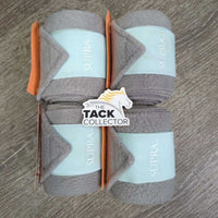 4 Fleece Polos *vgc/xc, clean, mnr hair, pills & rubs
