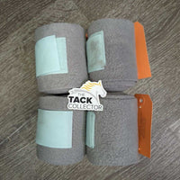 4 Fleece Polos *vgc/xc, clean, mnr hair, pills & rubs
