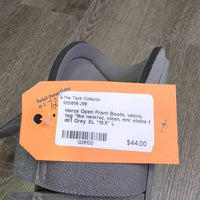 Open Front Boots, velcro, tag *like new/xc, clean, mnr stains & dirt
