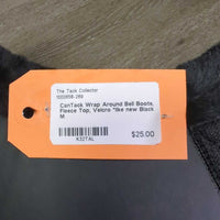 Wrap Around Bell Boots, Fleece Top, Velcro *like new
