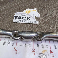 Med French Link Loose Ring Bit, Locking Center Lozenge *gc, clean, stains, scuffs, residue

