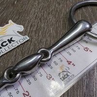 Med French Link Loose Ring Bit, Locking Center Lozenge *gc, clean, stains, scuffs, residue
