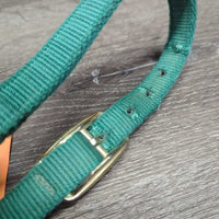 Nylon Halter, adj *gc, stiff, mnr dirt, snags, fading, rubs, frays

