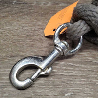 Stiff Nylon Lead Rope *fair, frayed, rubs, snags, smell?, dirt
