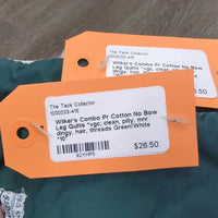 Pr Cotton No Bow Leg Quilts *vgc, clean, pilly, mnr dingy, hair, threads
