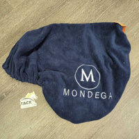 Thick Fleece Saddle Cover *gc, hairy, clean, clumpy, peeling logo backs/inside
