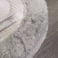 Waffle Fleece Fitted Hunter Saddle Pad *fair, dingy, clumpy, thin/holey edges, older, clean, rubs, sngs, folded/holey fold
