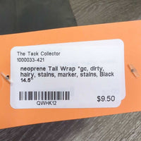 neoprene Tail Wrap *gc, dirty, hairy, stains, marker, stains

