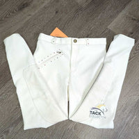 JUNIORS Ribbed Breeches, bling *vgc/gc, mnr pills, stains, hairy velcro, rubs & pills
