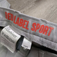 Euro Seat Breeches *gc/fair, discolored & stained seat, legs & seams, rubs & pilly edges, mnr undone stitchign
