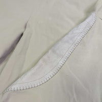 Side Zip Breeches *fair, older, unstitched seams, puckers, faded, stains, discolored seat & legs, pulled seat seam, v.weak velcro
