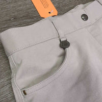 Full Seat Sticky Breeches *gc, unstitched seams, repair, stained seat & legs, seam puckers, sm hole, sm hole
