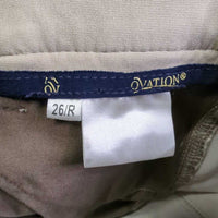 Full Seat Sticky Breeches *gc, unstitched seams, repair, stained seat & legs, seam puckers, sm hole, sm hole

