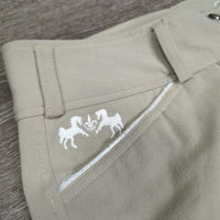 Hvy Euro Seat Breeches *gc/fair, mnr stains, puckers, rubs, & frays, seat: v.rubbed, snags & pills
