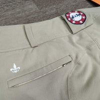 Hvy Euro Seat Breeches *gc/fair, mnr stains, puckers, rubs, & frays, seat: v.rubbed, snags & pills

